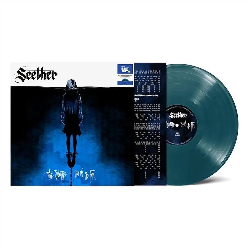SEETHER The Surface Seems So Far 2024 LIMITED Blue Vinyl Alternate Cover SEALED